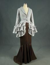 Ladies Edwardian Titanic Downton Abbey Walking Day Costume Size 12 - 14